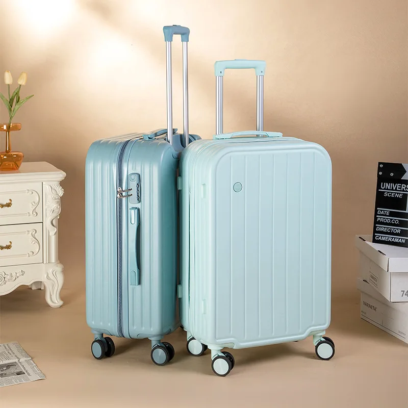 Lichtgewicht Rollende Bagage Vrouwen Koffer Candy Colour Mute Universele Wiel Instap Trolley Case Heren Koffers Sets