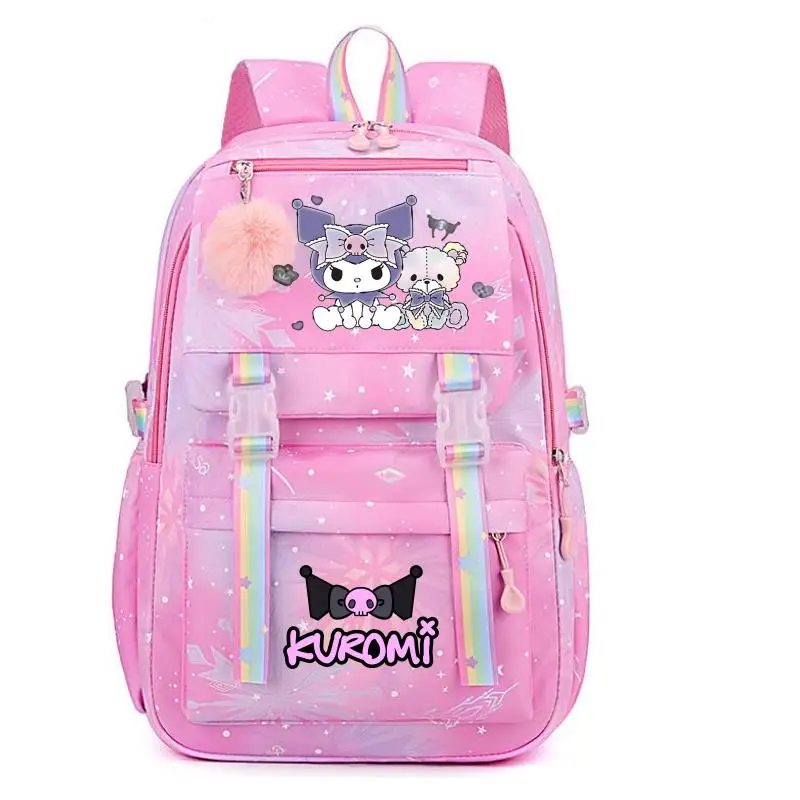 

Lovely Kuromi Melody Women's Backpack Boys Girls Bookbag Bag Student Teenager Children Knapsack Schoolbag Rucksack Mochila Gift