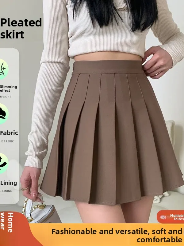 

Юбка с высокой талией, плиссированная, цветная, в академическом стиле, женская, модная, из полиэстера, облегающая, с эластичной талией