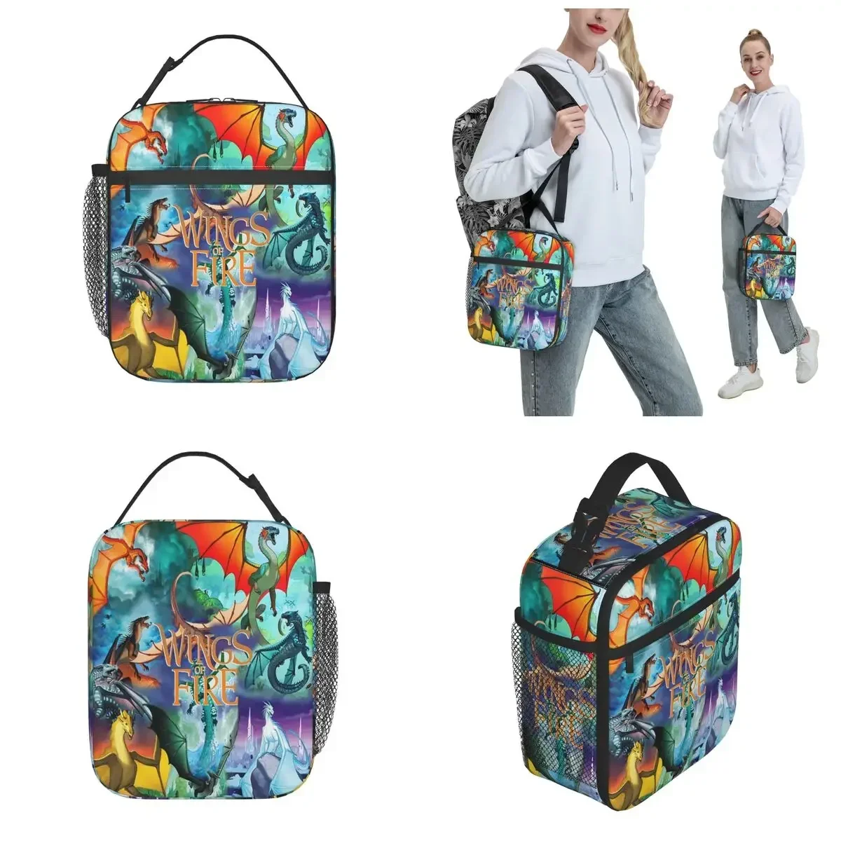 Wings Of Fire All Together Insulated Lunch Bags for Men Women Lunch Container Portable Cooler Thermal Bento Box School