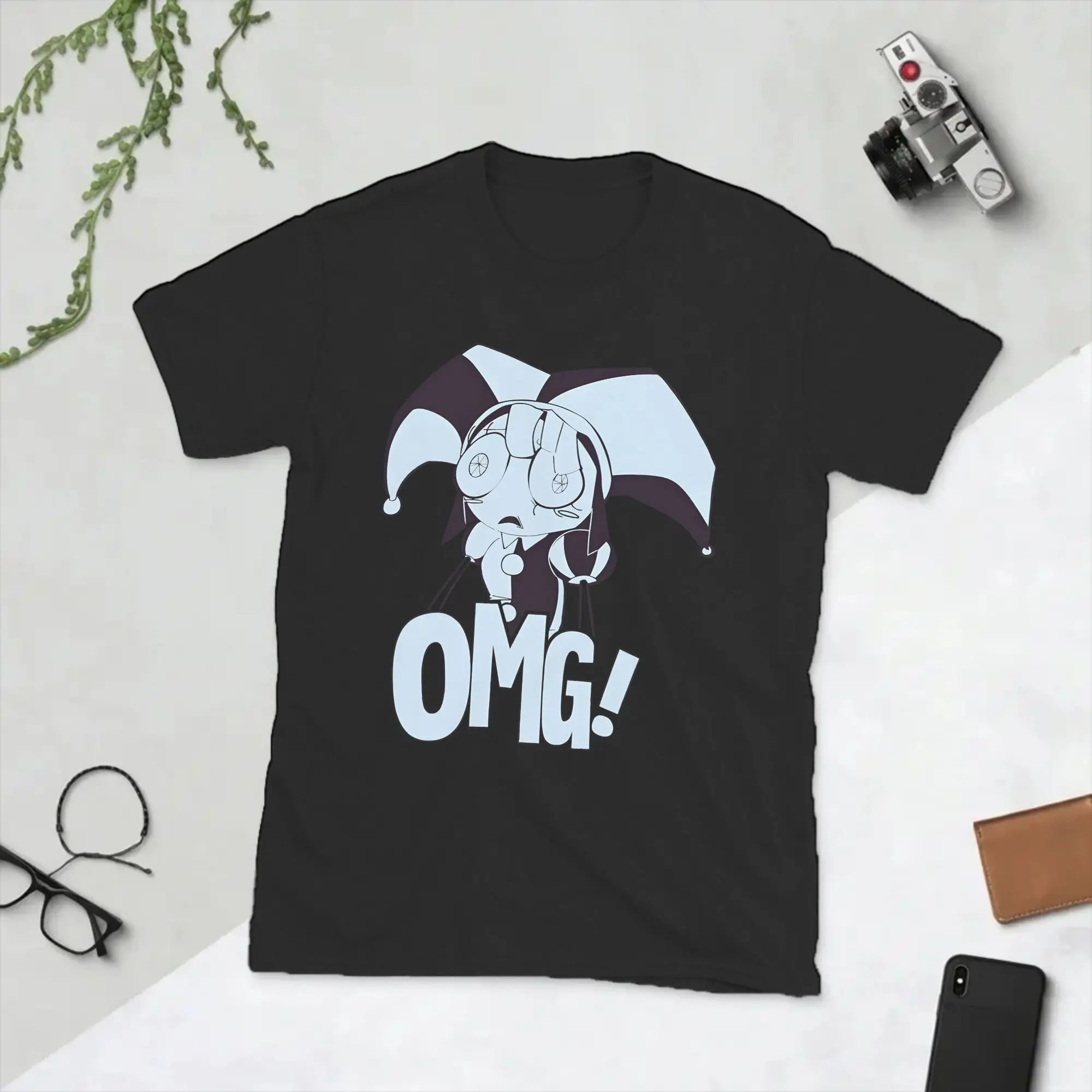 Worlds of Wonder T-Shirts Men Crewneck Pure Cotton T Shirts Cartoon Digitals Circus Short Sleeve Tee Shirt Gift Idea Clothing