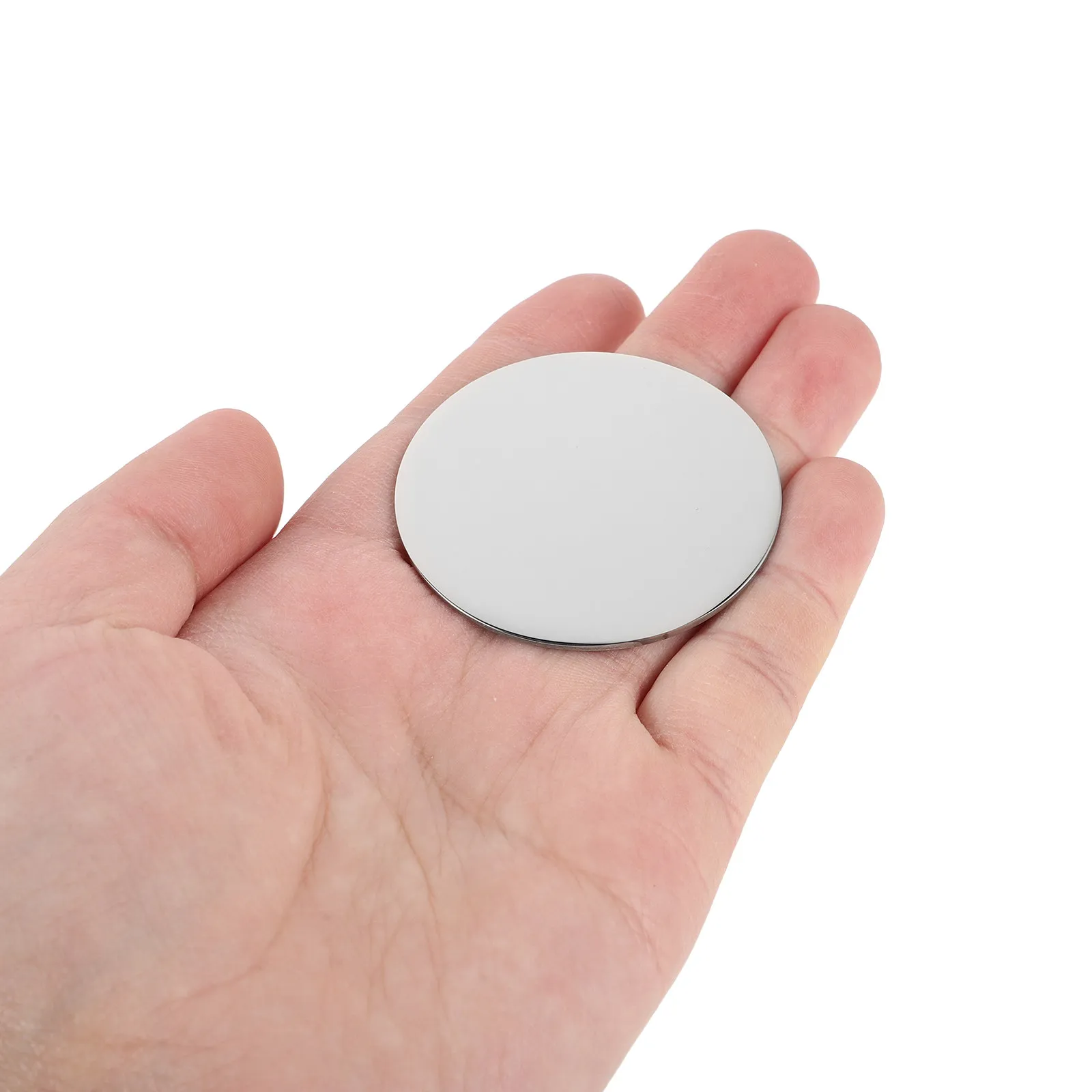 

8Pcs 5Cm Round Stainless Steel Blank for Engraving DIY Crafts Engravable Medals Blank Metal Stamping Blanks