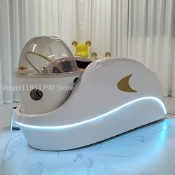 Chaise de Shampoing Japonaise Portable, Pommeau de Douche de Énergie, Spa Confortable, Lit de Thérapie en Surpoids, Mobilier de Salon