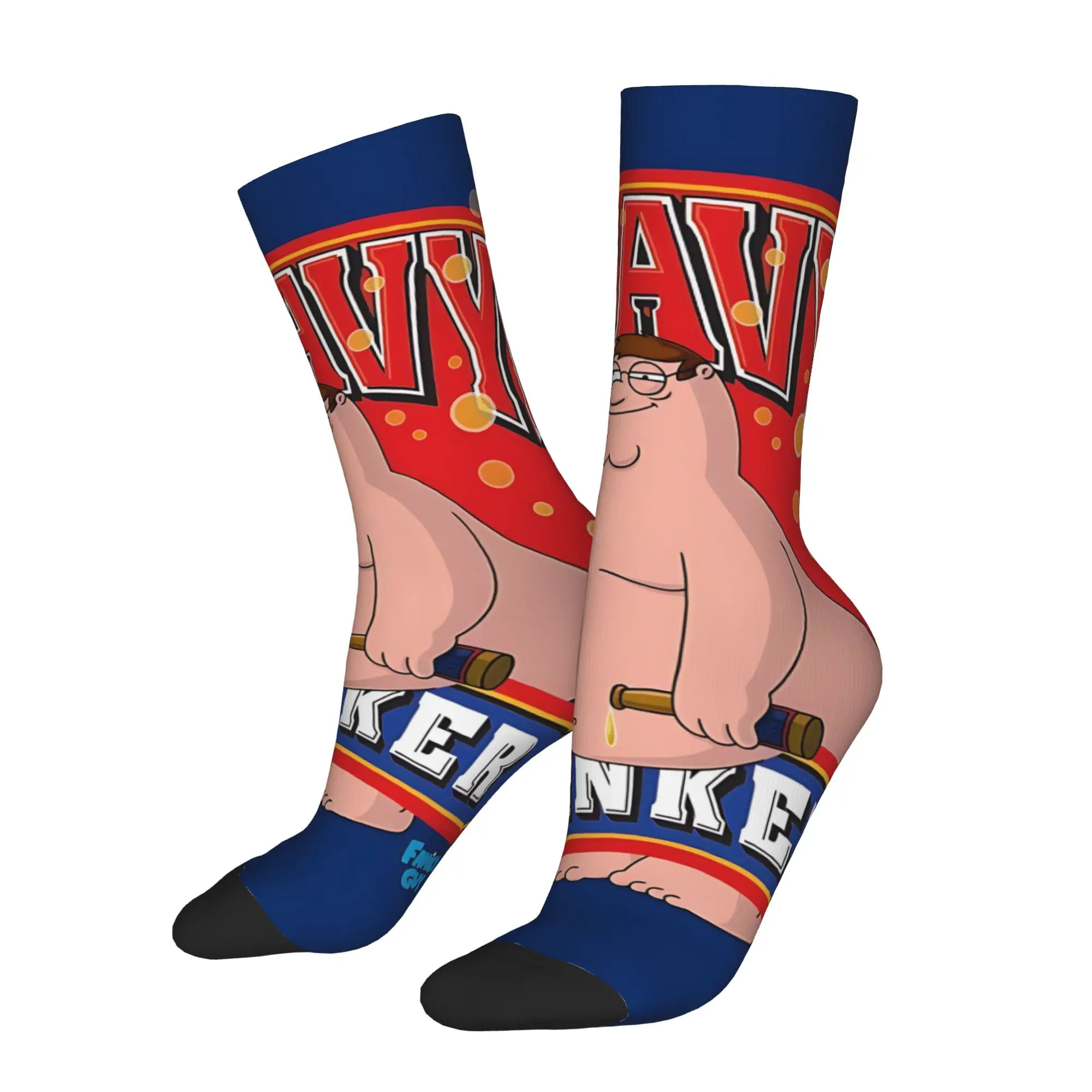 

Пара забавных необычных носков для мужчин: винтажные, в стиле хип-хоп, с принтом Стюи и Брайана, качественные, с узором, в стиле кэжуал