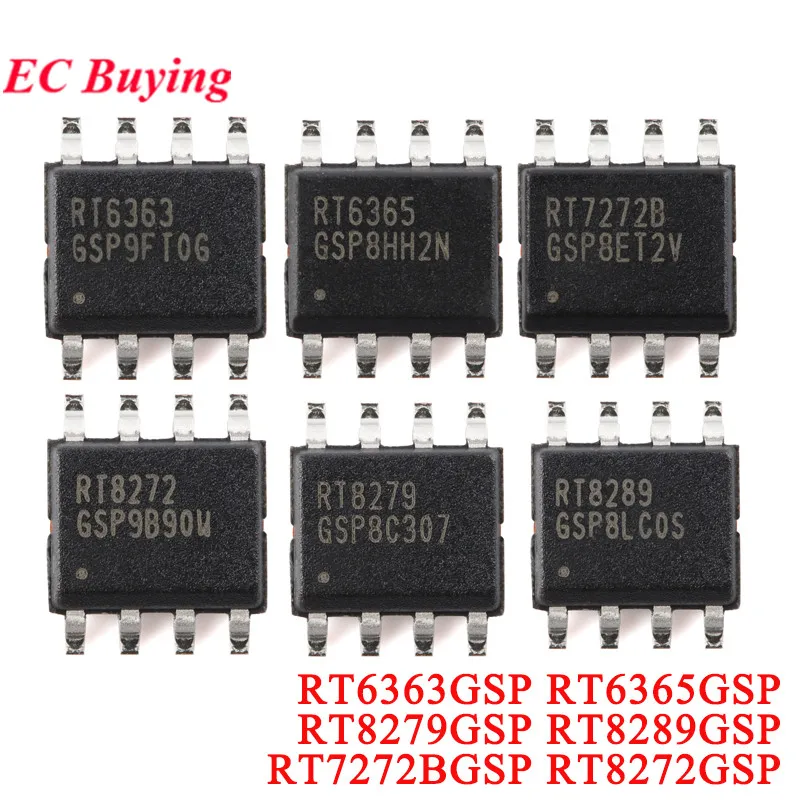 5Pcs/1pc RT6363GSP RT6363 RT6365GSP RT6365 RT8279GSP RT8279 RT8289GSP RT8289 RT7272BGSP RT8272 Asynchronous Buck Converter Chip