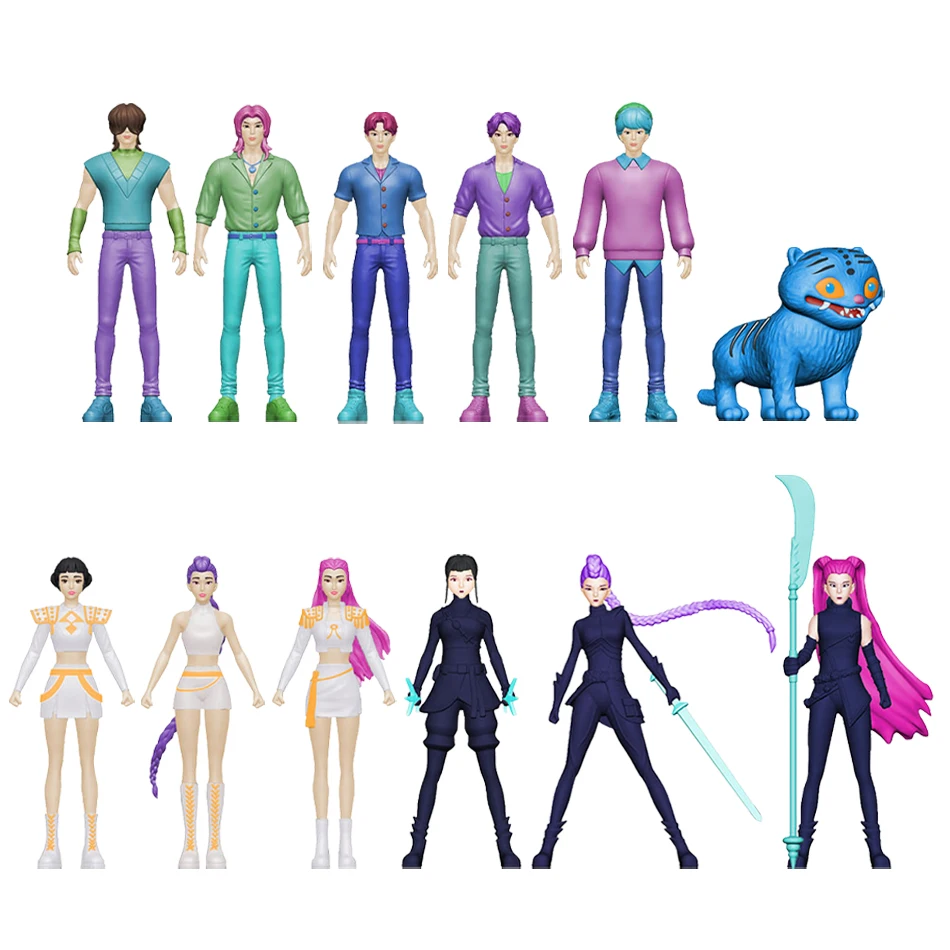 أنيمي Kpop شيطان هانت صندوق أعمى سلسلة الشكل النمر تمثال لعبة مكتب الديكور التماثيل زخرفة هالوين/عيد الميلاد هدايا الأطفال #3