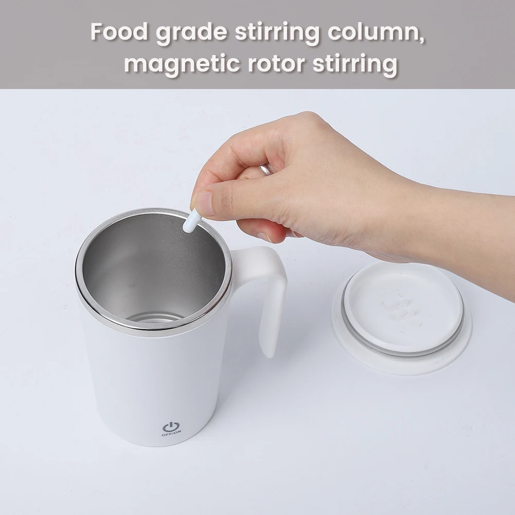 

Самоперемешивающаяся кофейная кружка, изолированная Автоматическая кофейная кружка из нержавеющей стали 304 для кофе, молока, какао, чая, горячего шоколада