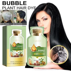 Natural Dye Shampoo For White Hair Blackening Hair Dye Shampoo To Dye Gray Persistent Color Fixation Woman Hair Color Products