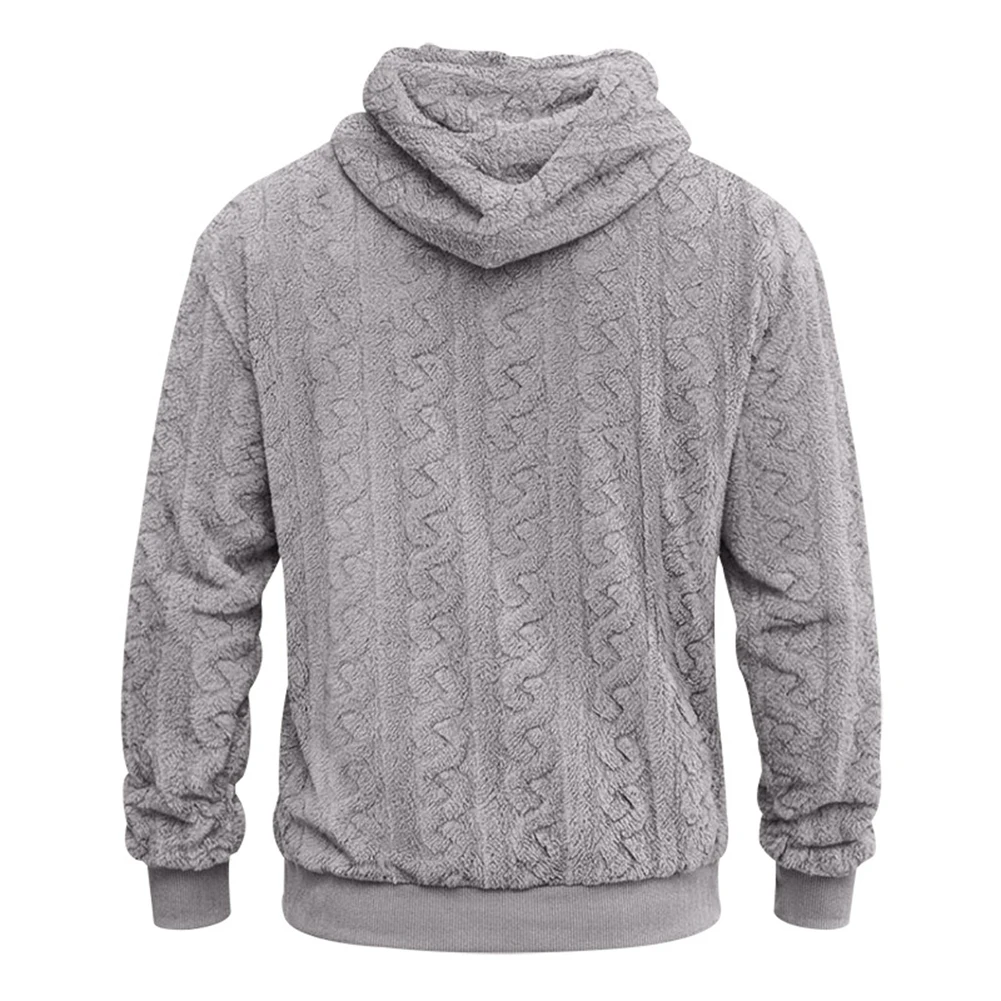 For Autumn Daily Commute Men Jacquard Sweatshirt Mens Winter Hoodie Hooded Sweatshirt For Men Regular Clothing Length