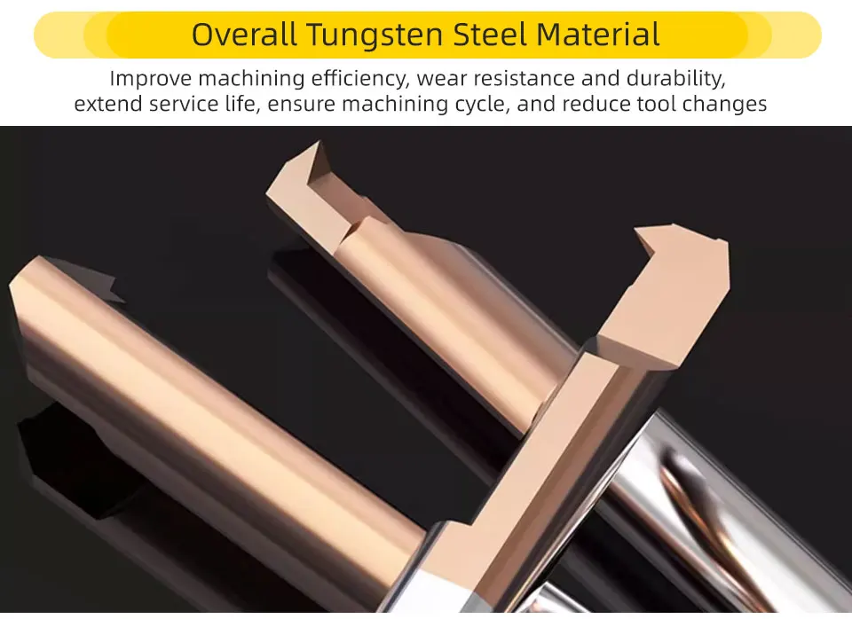 Swybb mir mil Gewinde bohr schneider beschichtet Hartmetall Wolfram Stahl Einstechen kleines Loch cnc Dreh werkzeug für Metall 1 ~ 8mm – Detail 5