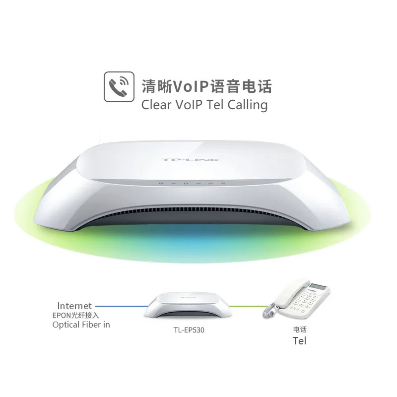 100% Original Brand New TPlink TL-EP530 EPON 1FE 100Mbs LAN IPTV VoIP Supported Optical fiber ONU FTTH Router