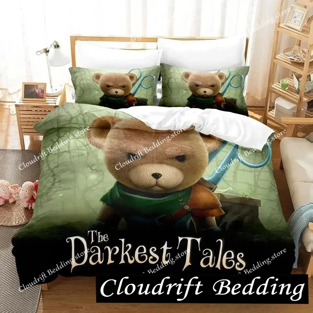 

The Darkest Tales Bedding Set Single Twin Full Queen King Size Bed Set Aldult Kid Bedroom Duvetcover Sets 3D Anime Bed Sheet Set