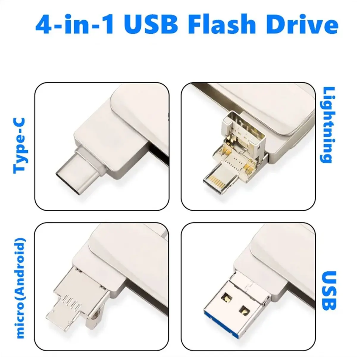 A10I Pen Drive 256GB OTG Type C USB 3.0 Flash Drive for Phone 15 14 13 12 X External Memory Stick for SmartPhone Tablet 256GB