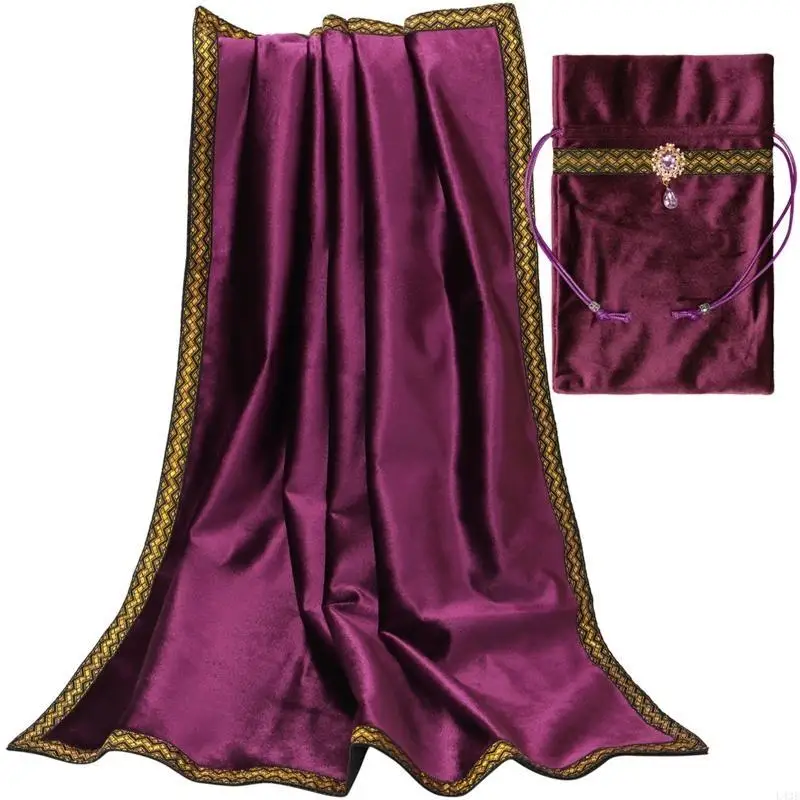 Square Pendulum Divination Tablecloth Board Game Card Pad Runes Table Altar Cloth Metaphysical Board Game Mat