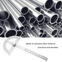 Angle Finder Ruler Stainless Steel Angle Finder 0-180 Degree Stainless Steel Protractor Goniometer Angle Finder Gauge 15cm Ruler