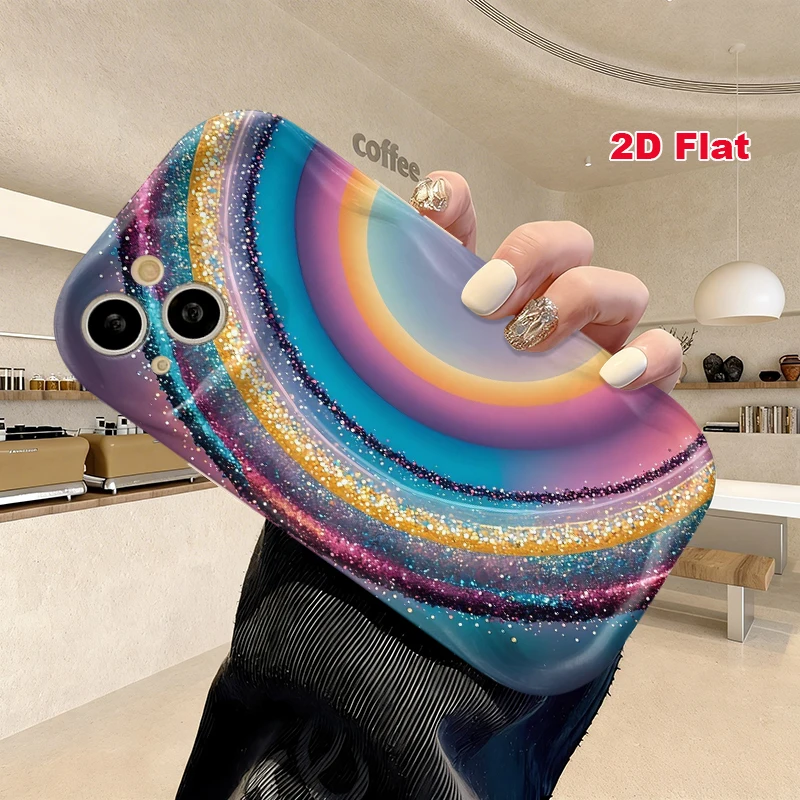 2D Flat Soft Silicone Phone Case For iPhone 17 Pro Max 16 18 Pro 13 11 15 14 Plus 12 17 16E 17Promax Shockproof Transparent Funda Cover