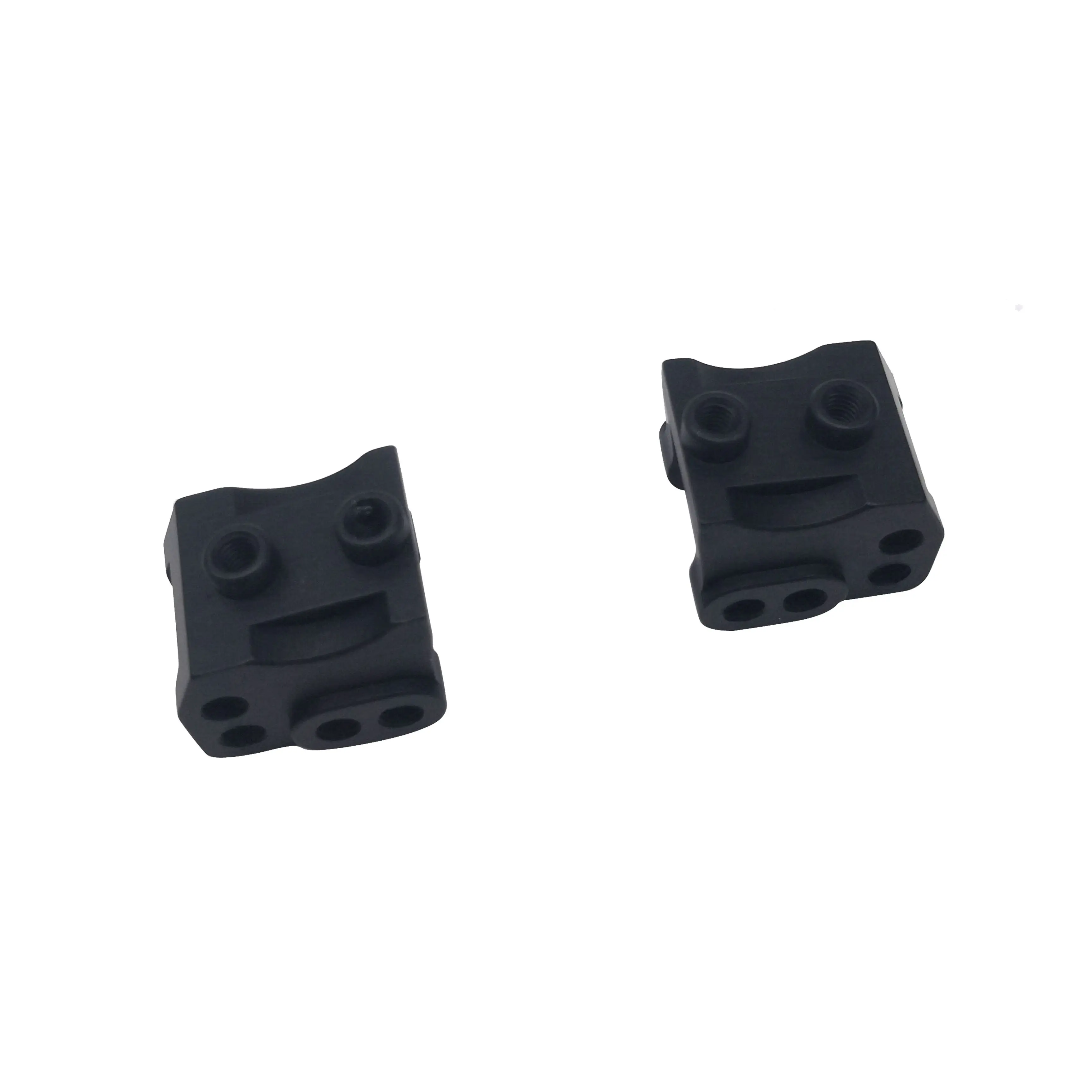 2 Stuks Cnc Aluminium Voor Achter Onderste Schokkoppeling Koppeling Mount Voor Rc 1/10 Rock Auto Axiale SCX10-II 90046 90047 Ar44 As, Rood