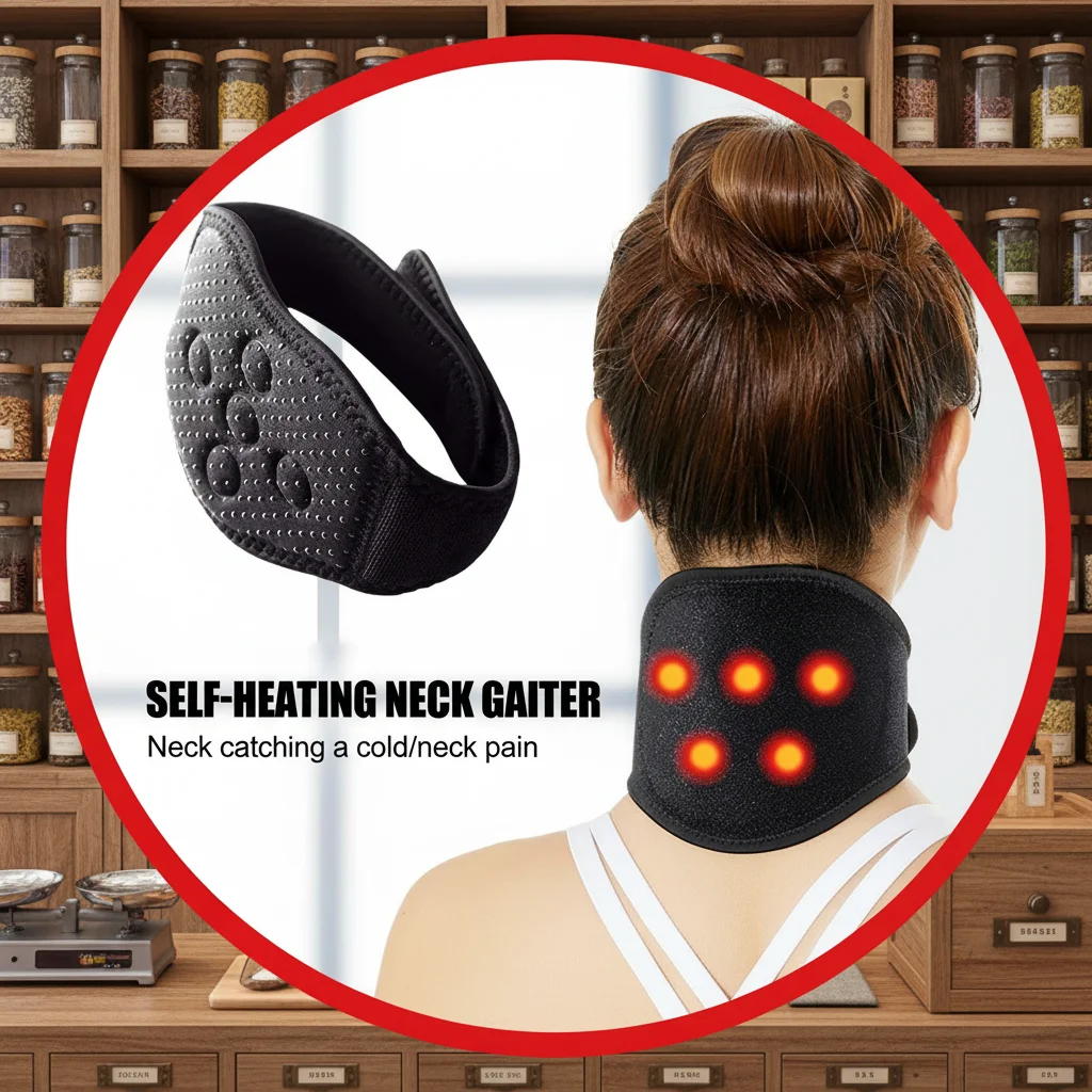 

Self-heating Neck Support Brace Fever Protection Cervical Neck Sleeve For Cervical Spine Neck Warmth Magnetic Cervical Massage
