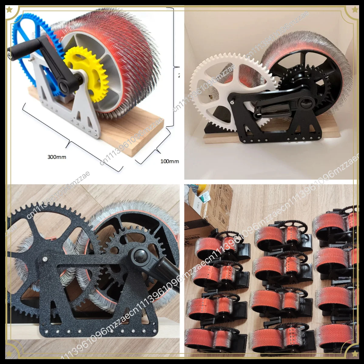 Manual Carding Machine for Wool Felt, Hand Cutter Color Mixer Tool, Quick Blending Combing for Spinning DIY Craft