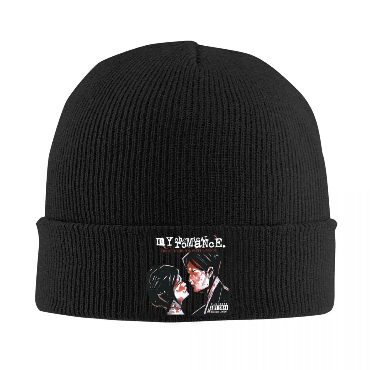 Mcr Band Punk Rock Neck Beanie Hats My Chemical Romance Casual Cap Men Women Outdoor Knit Hat Spring Design Head Wrap Beanie Hat