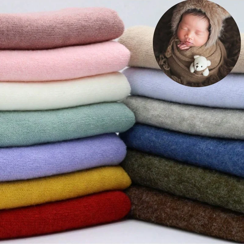 Newborn Photography Blanket Props Soft Stretch Knit Wrap Large Baby Photo Shoot Posing Backdrop Cloth Infant Photo Props