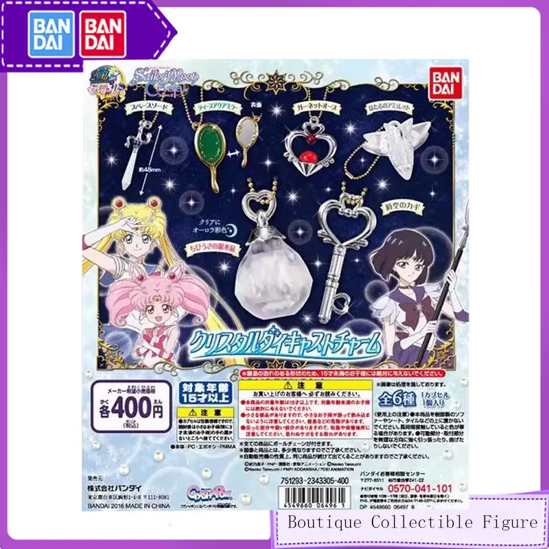 

Bandai 6PCS Gashapon Sailor Moon Anime Toys For Kids Action Figure Gifts Collectible Model Desktop Modeling Ornaments