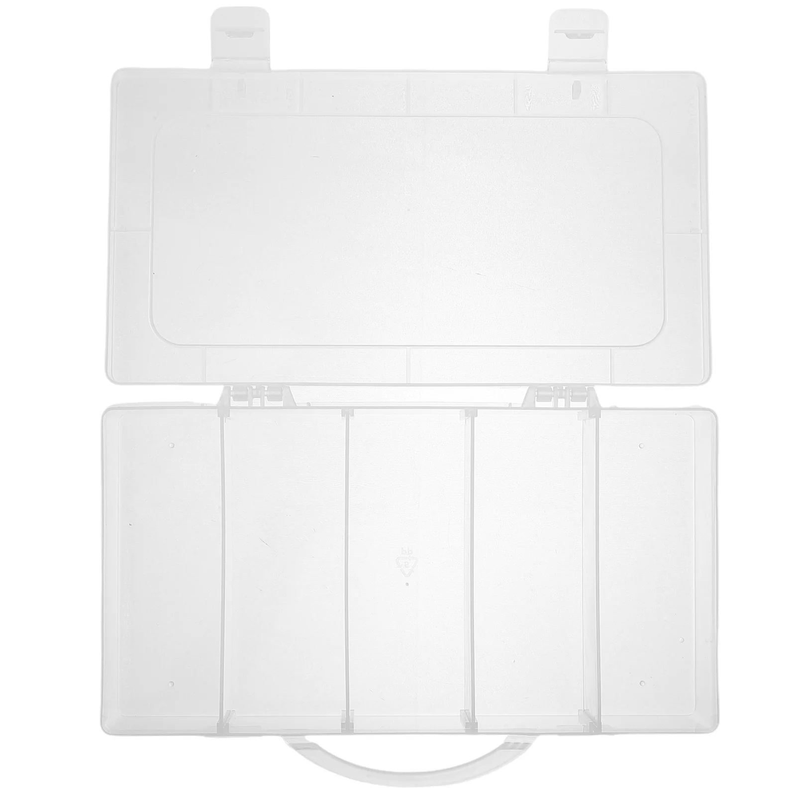 Multi-Function Mini Storage Box Transparent Small Organizer Bin for Jewelry Beads Rings Ear Backs Pills Office Bedroom Daily