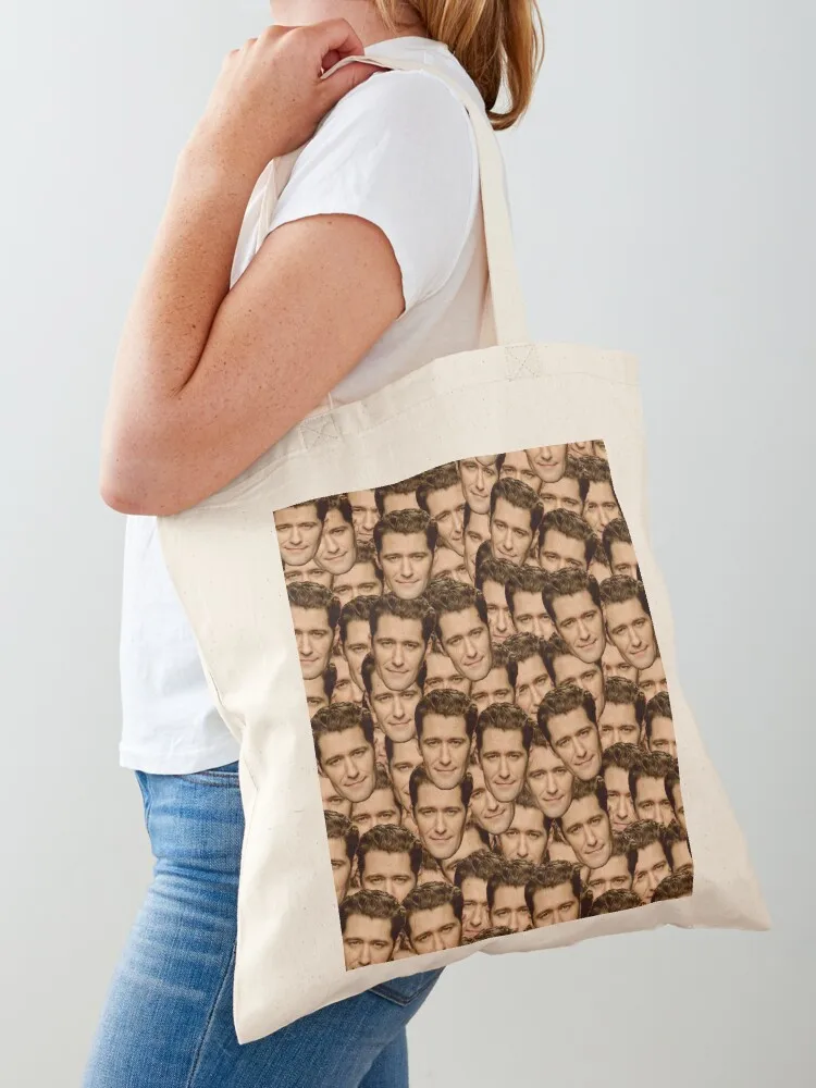 

matthew morrison Tote Bag reusable shopping bags canvas tote shopping cart bags