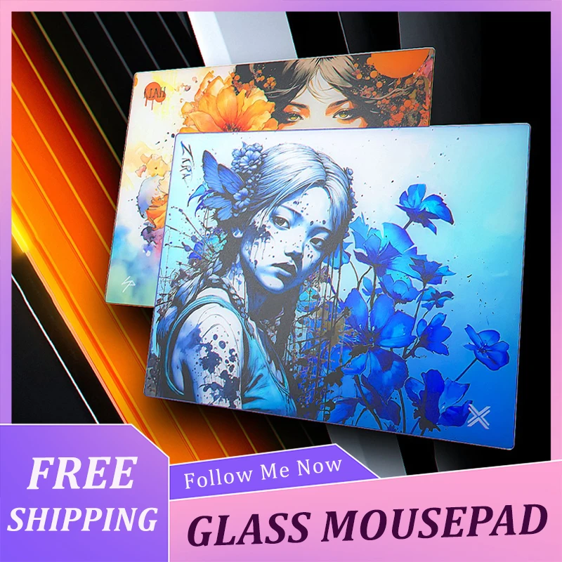 

Tj исключает коврик для мыши со стеклянным покрытием 500x400 мм, полное покрытие, силиконовый компьютерный аксессуар, индивидуальные игровые киберспортивные подарки