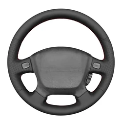 Black Faux Leather Car Steering Wheel Cover for Honda Civic EJ EJ1 EJ2 EG EG6 EG9 del Sol Integra 1992-2001