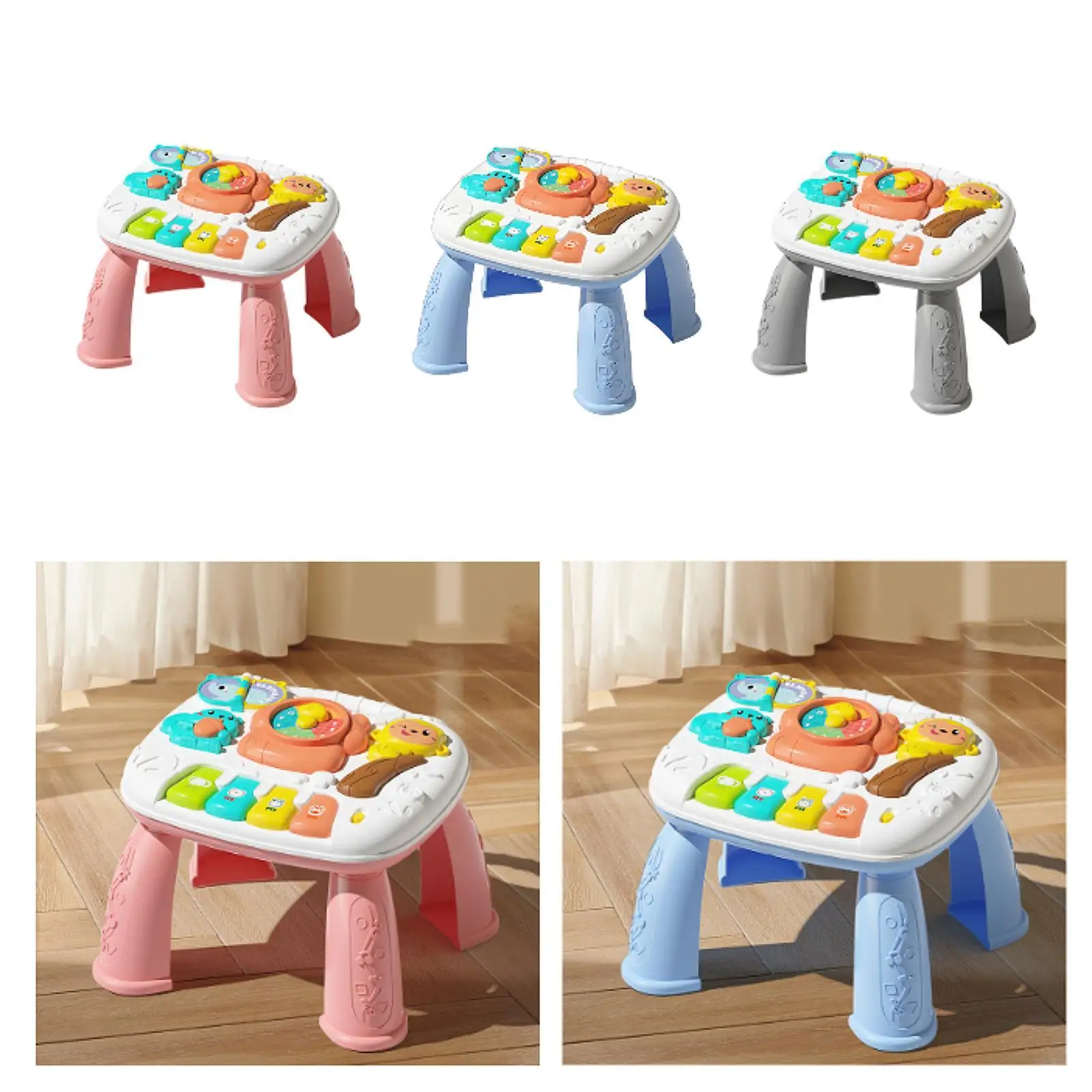 Baby Activity Table Piano Toy Learning Toy Kids Valentines Gifts Development Toy