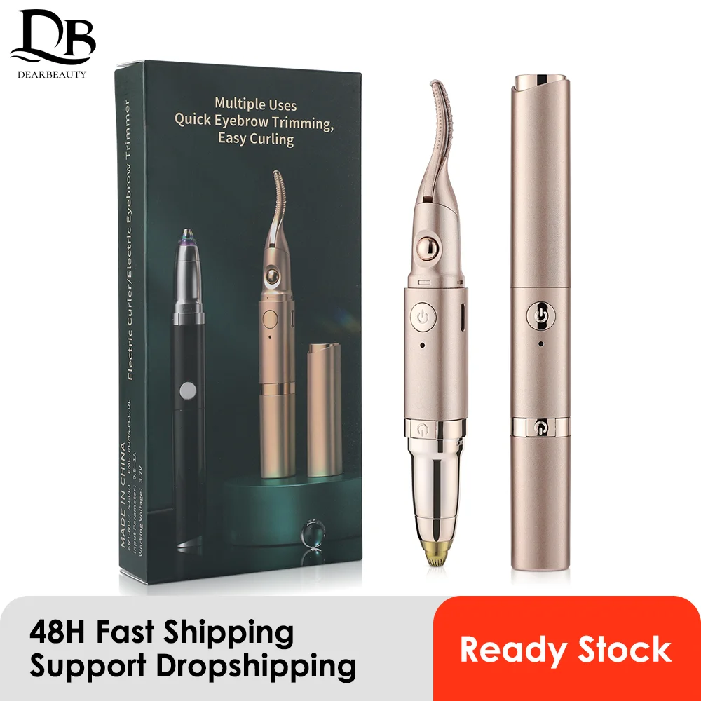 2-IN-1 رمش بكرة الشعر USB قابلة للشحن ساخنة رمش الشباك كليب ماسكارا مساعدة رفع رمش أداة قص الحواجب ماكينة حلاقة للشعر