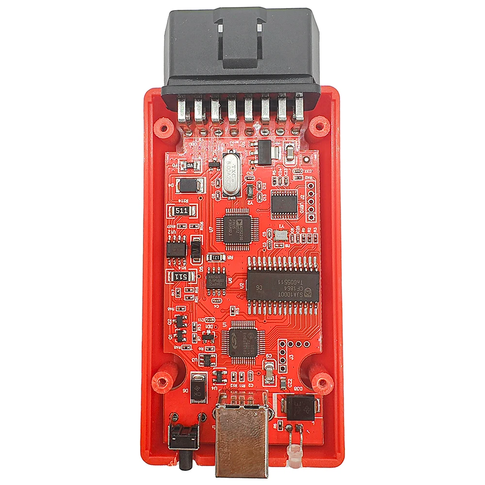 Unlock Red MPPS V21 Reset Button Unlimited Tokens Red PCB Board Full Chip With Breakout Tricore Cable ECU Chip Tuning Pro Tool