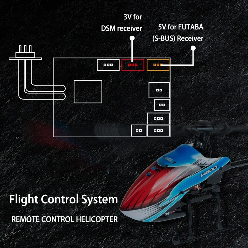 

XK K200 RC Helicopter 4CH 2.4G Remote Control Plane Optical Flow Positioning Air Pressure Fixed Height Airplane Toys