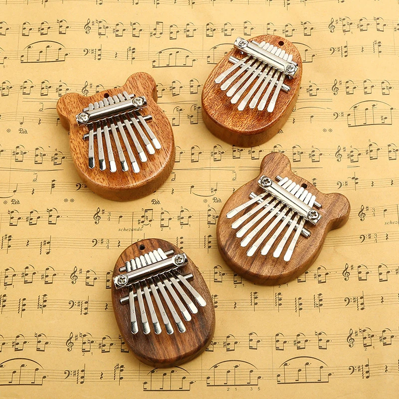 Thumb Piano 8 Key Mini Kalimba Exquisite Finger Piano Portable Marimba Musical Pendant Gift 8 Key Keyboard Musical Instrument