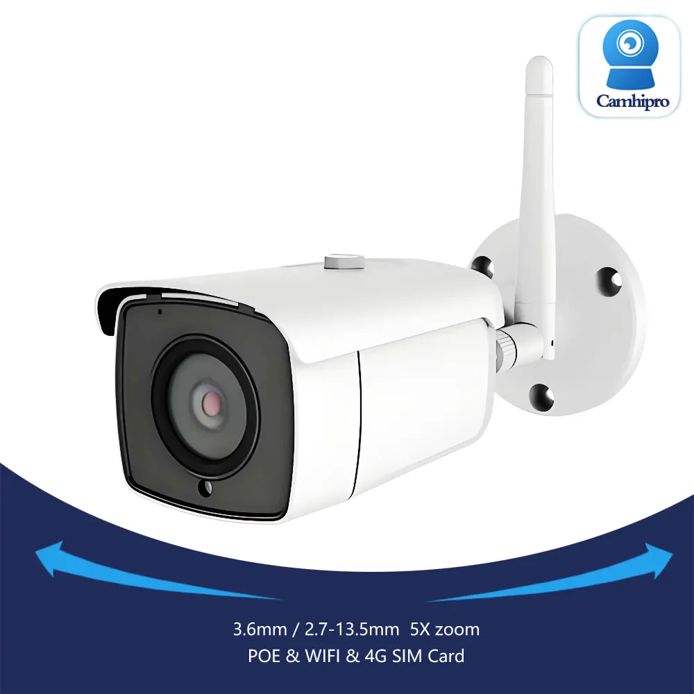 3G 4G SIM Card 4K 8MP IMX415 Wireless Security IP Camera Wifi 5X Optical Zoom 5MP POE Two Way Audio IR 30M Night Version