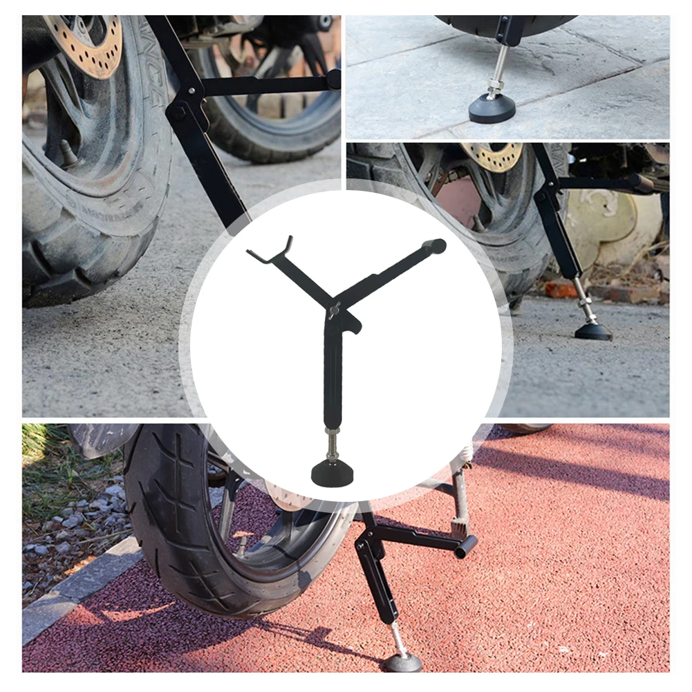 Motorcycle Jack Kickstand Portable Wheel Support Side Stand Paddock Labor Saving Lifter Frame Cleaning Maintenance Accessories