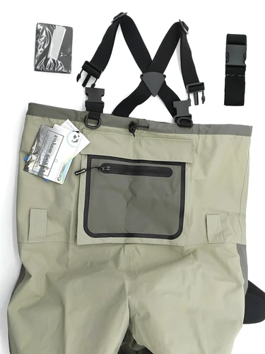 Imagen 2 del producto Aparejos de pesca con mosca, paderos de neopreno para hombres, caza en balsa, secado rápido, impermeables y transpirables, para niños y adultos