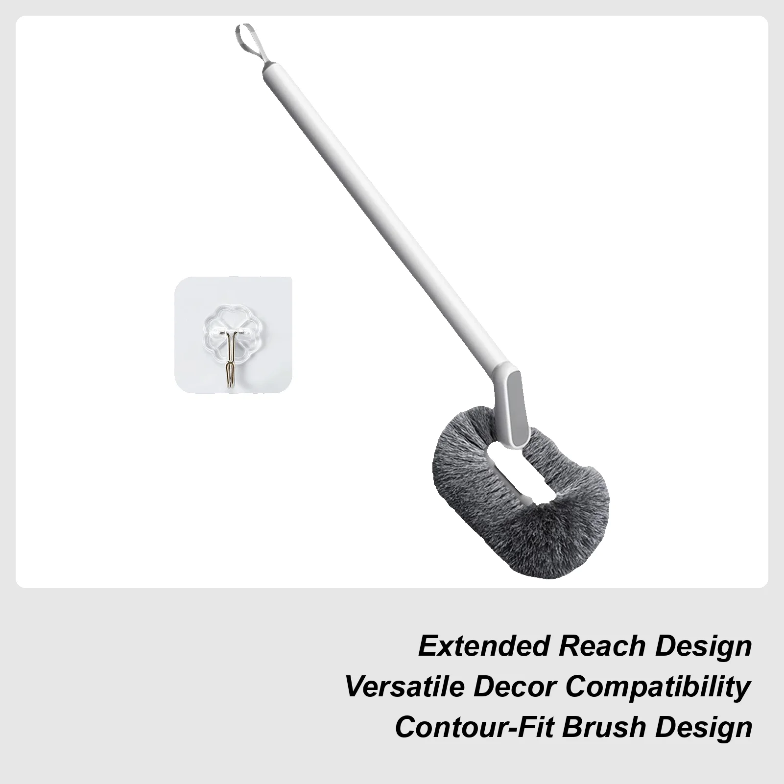 

Toilet Bowl Brush S-Curve Compact Scrubber Bathroom Toilet Brush For Bathroom Indoor Shower Floor Tile Kitchen Sink Tub House