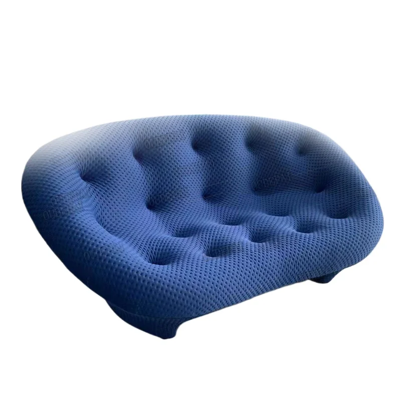 Special-shaped sofa single fabric sofa creative beauty shop hotel sofa three people