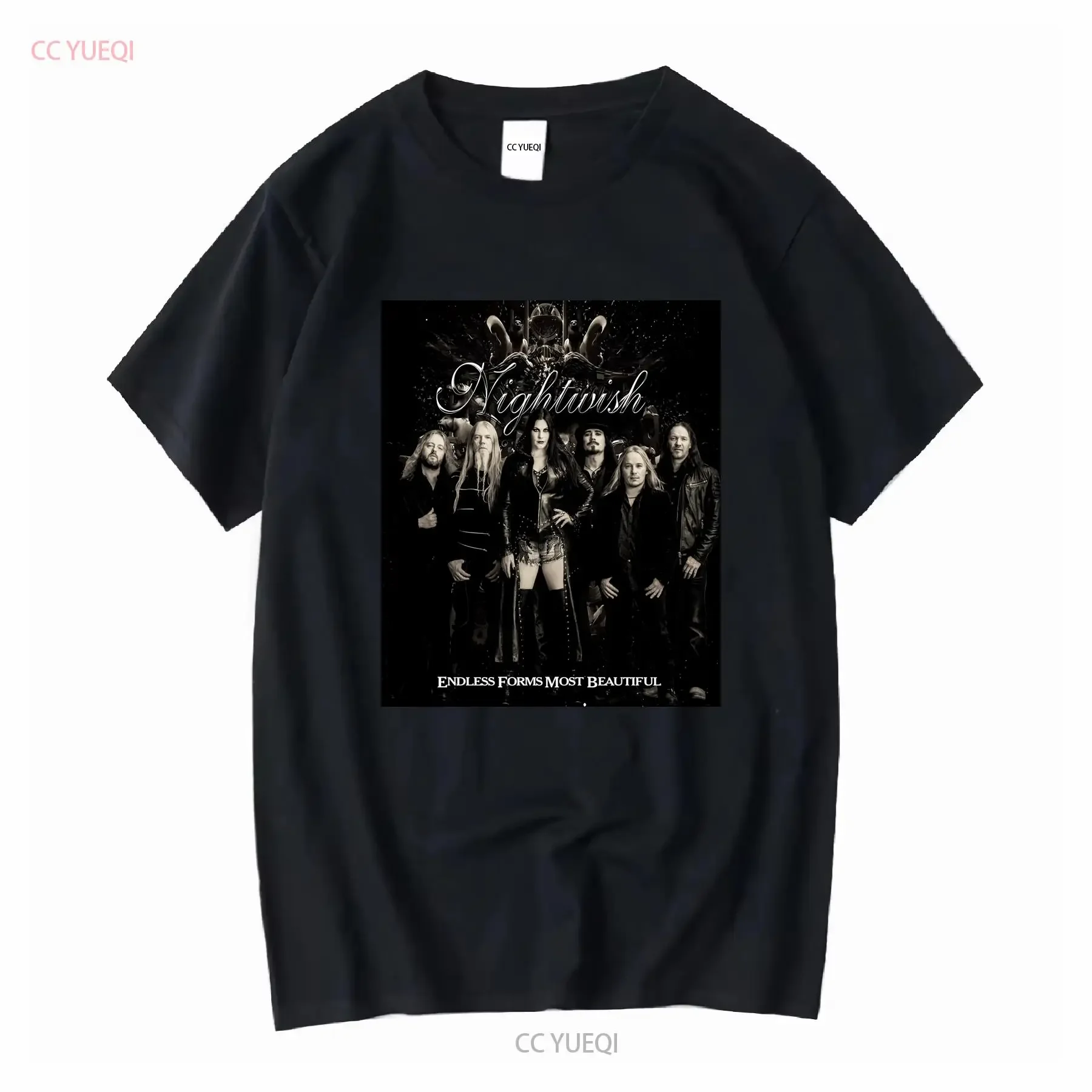 Nightwish formas infinitas mais bonito preto s a 5xl t camisa natal k2235 mangas compridas vintage lavado topo para uso diário