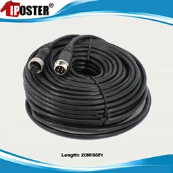 IPoster 4-pin aviation 1M 3M 5M 10M 15M 20M extension video cable for truck bus monitor camera connection
