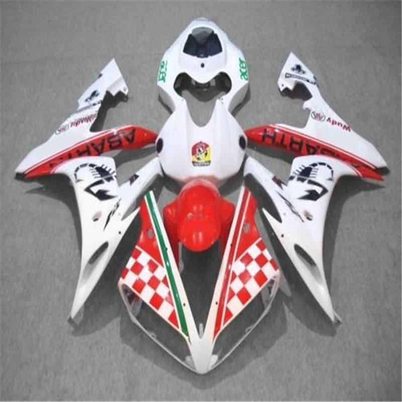 Motorcycle Fairings Kit for YAMAHA YZFR1 04 05 06 YZF R1 YZF-R1 2004 2005 2006 YZF1 Injection red white Bodywork Set