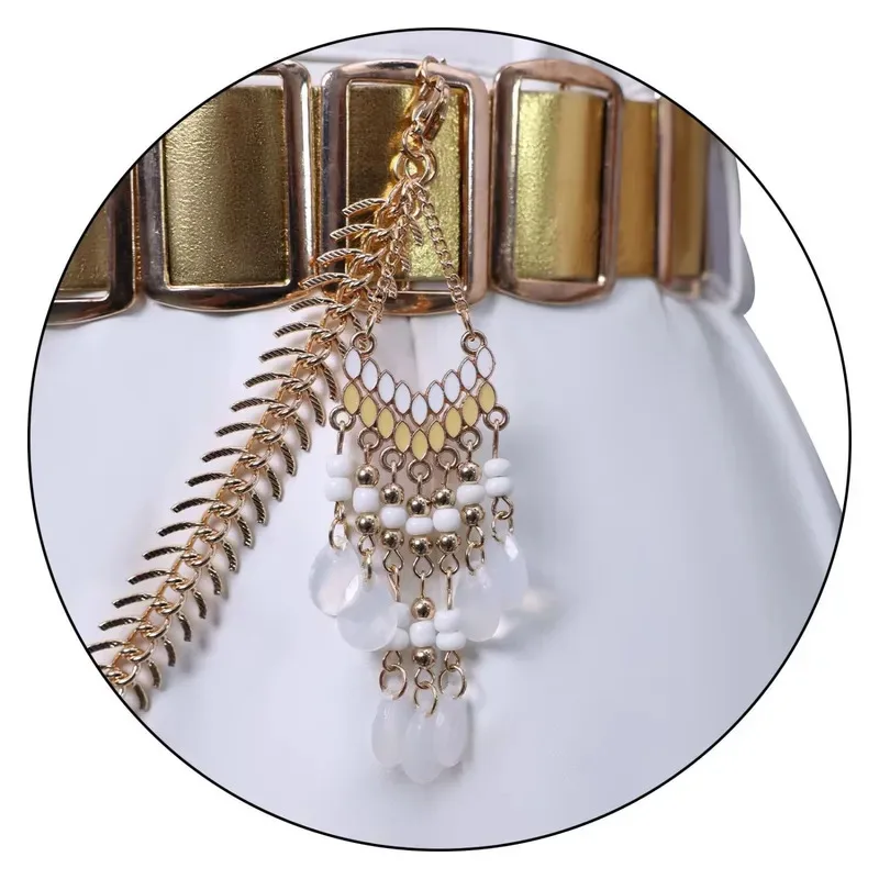 تأثيري Kpop شيطان الصيادين زي شعر مستعار رومي الأبيض Metaverse الجلود موحدة فساتين راقية النساء الملابس القوطية هالوين gh;0