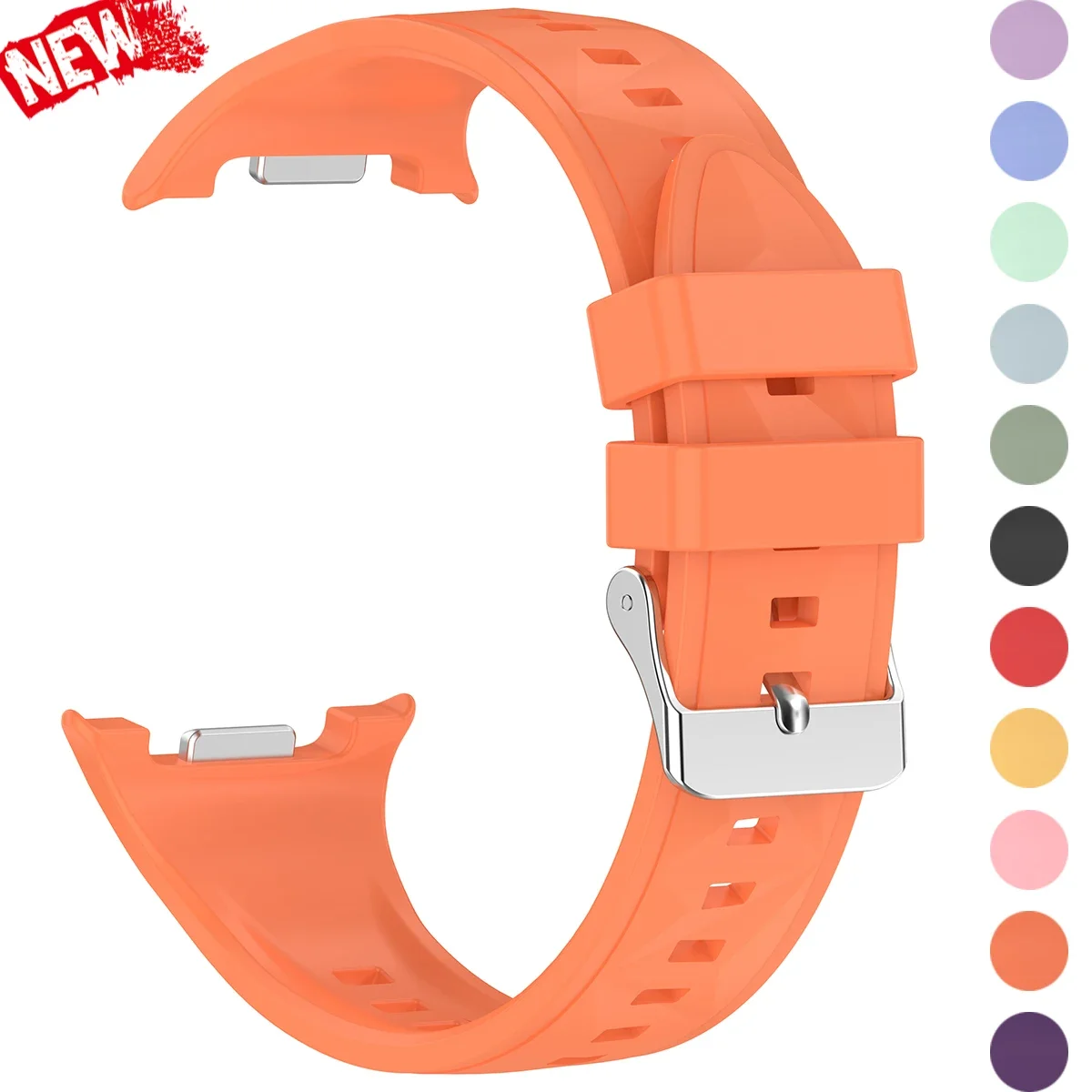 Silikonarmband für Samsung Galaxy Watch 8 40 44 mm/8 klassisches Eiskristallmuster Band für Galaxy 8 Classic 46 mm Sportarmband