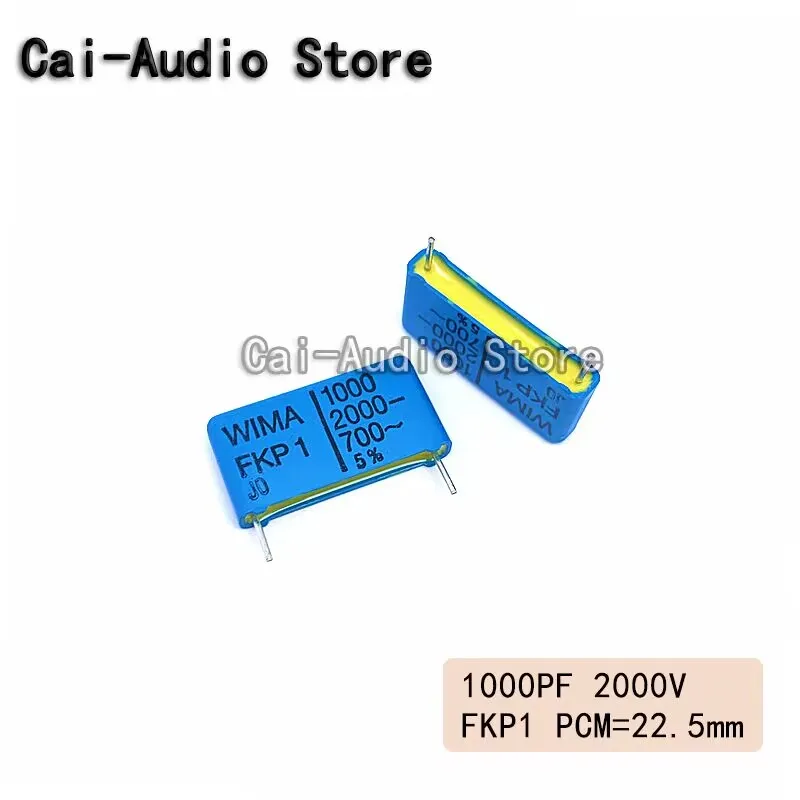 2 PZ/5 PZ/10 Pz/lotto Brand NEW Germania WIMA FKP1 2000 V 0.001 UF 2000 V 102 0.001 UF Condensatore a Film 2000v0.001 UF Passo 22.5mm 5%