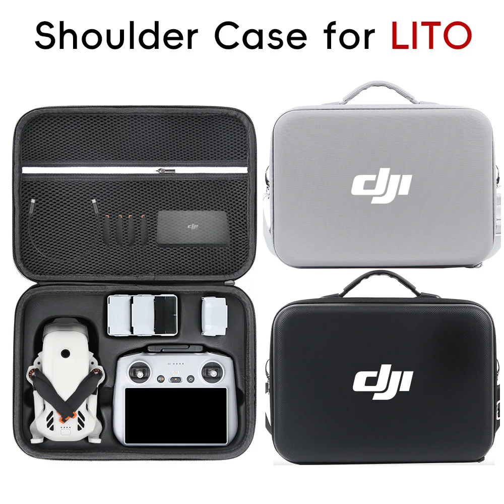 Torba do przechowywania z PU na DJI Lito 1/X1 Fly More Combo, torba na ramię, futerał podróżny, etui na kontroler RC 2/N3, akcesoria — zdjęcie produktu 3