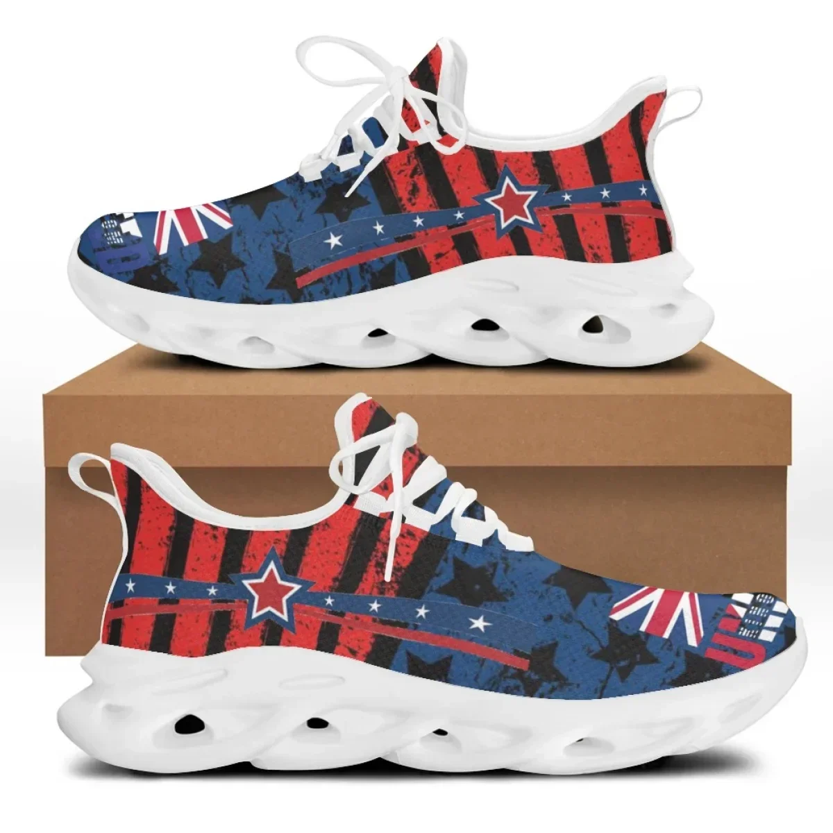 England Republic Flag Designer Shoes Casual Lightweight Men Flat Sneakers Breathable Male Lace Up Walking Footwear