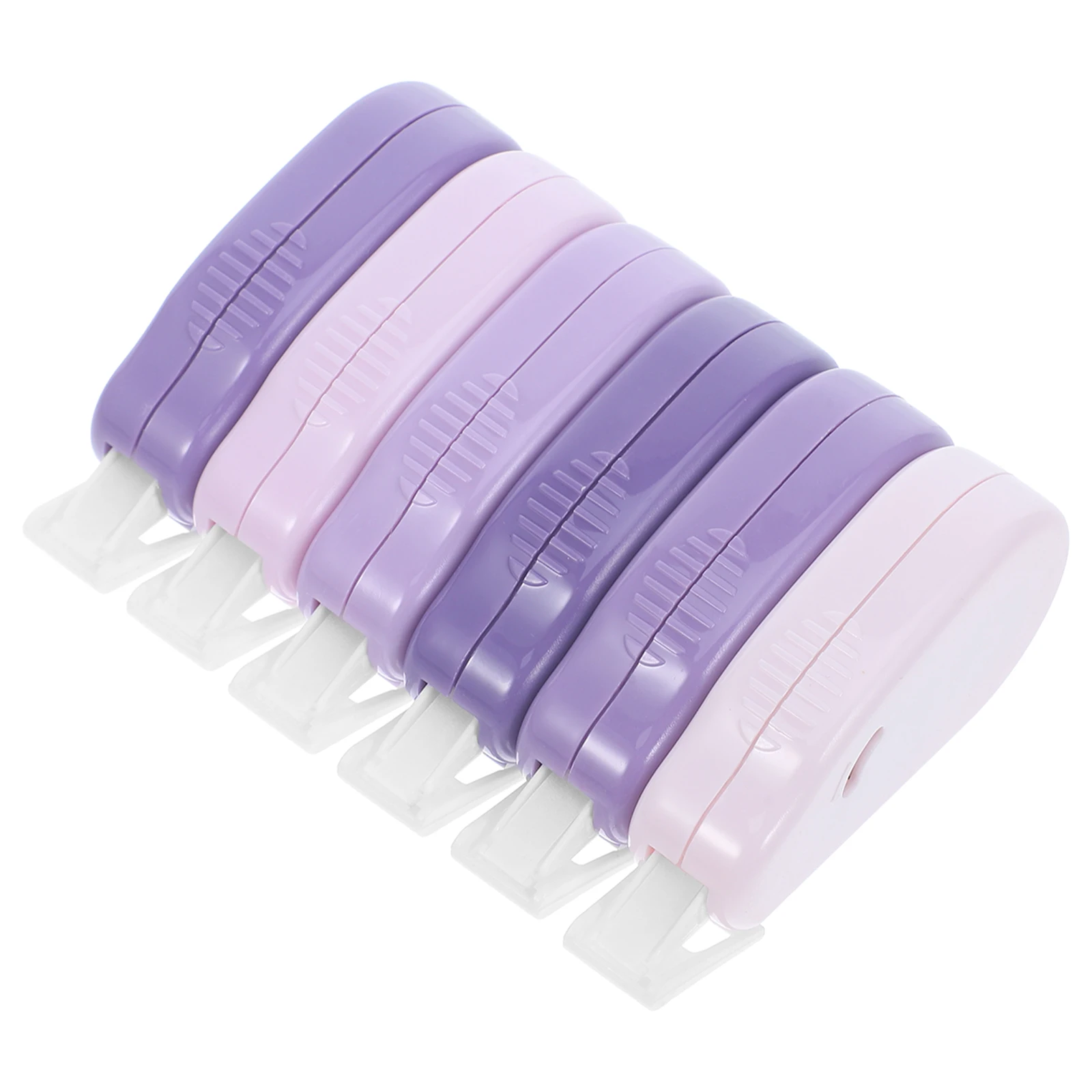 6pcs Tape Purple Student Stationery Small Size Lightweight Portable Classroom Stationery Rewriting Useful Eraser