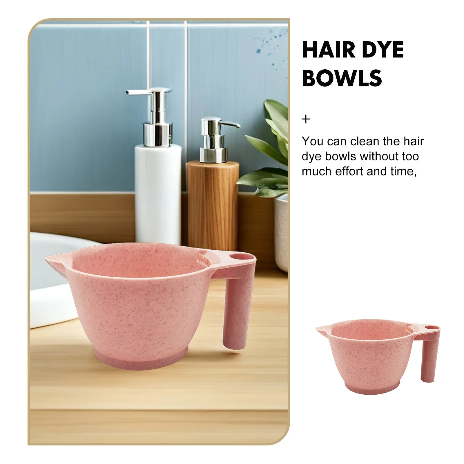 2pcs Hair Dye Bowls Tint Mixing Bowl For Salon Home Diy Hair Coloring Tools Color Mixing Bowls Reusable Pp Material - Image 3